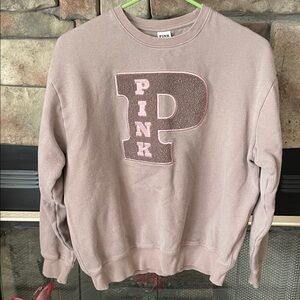 PINK Victoria's Secret Crewneck Sweatshirt & sweatpants in Mauve & pink trim